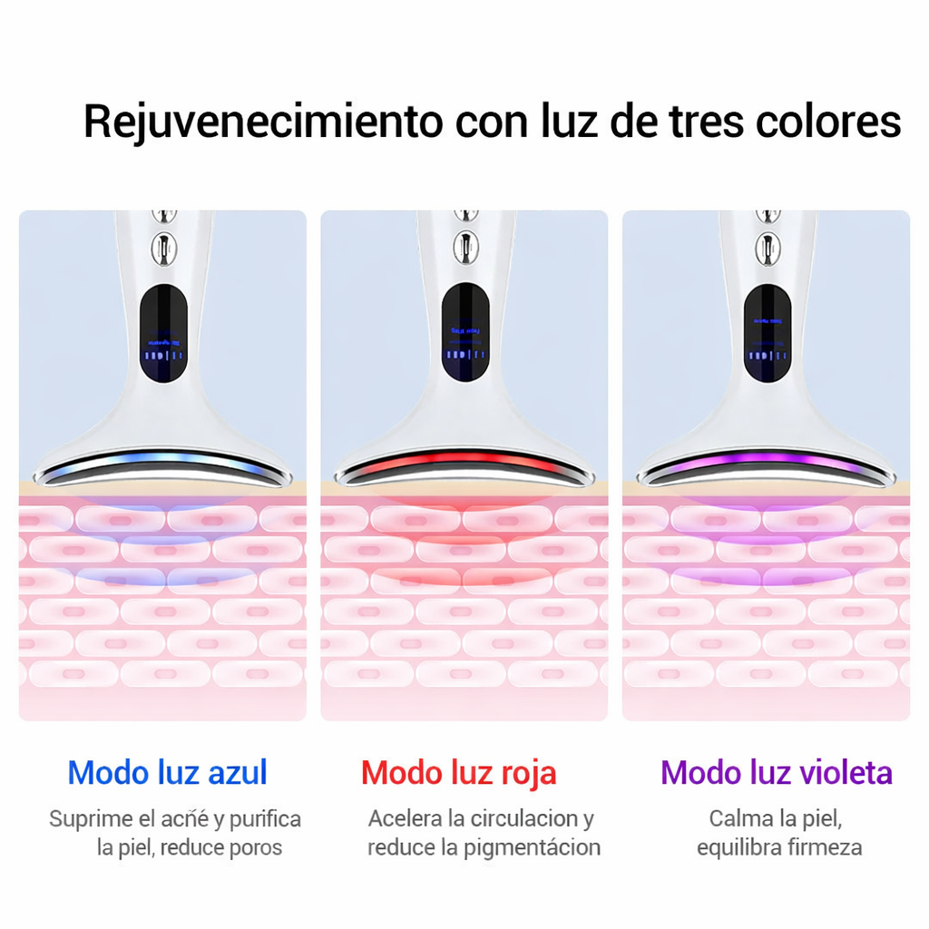 Masajeador facial de microcorrientes