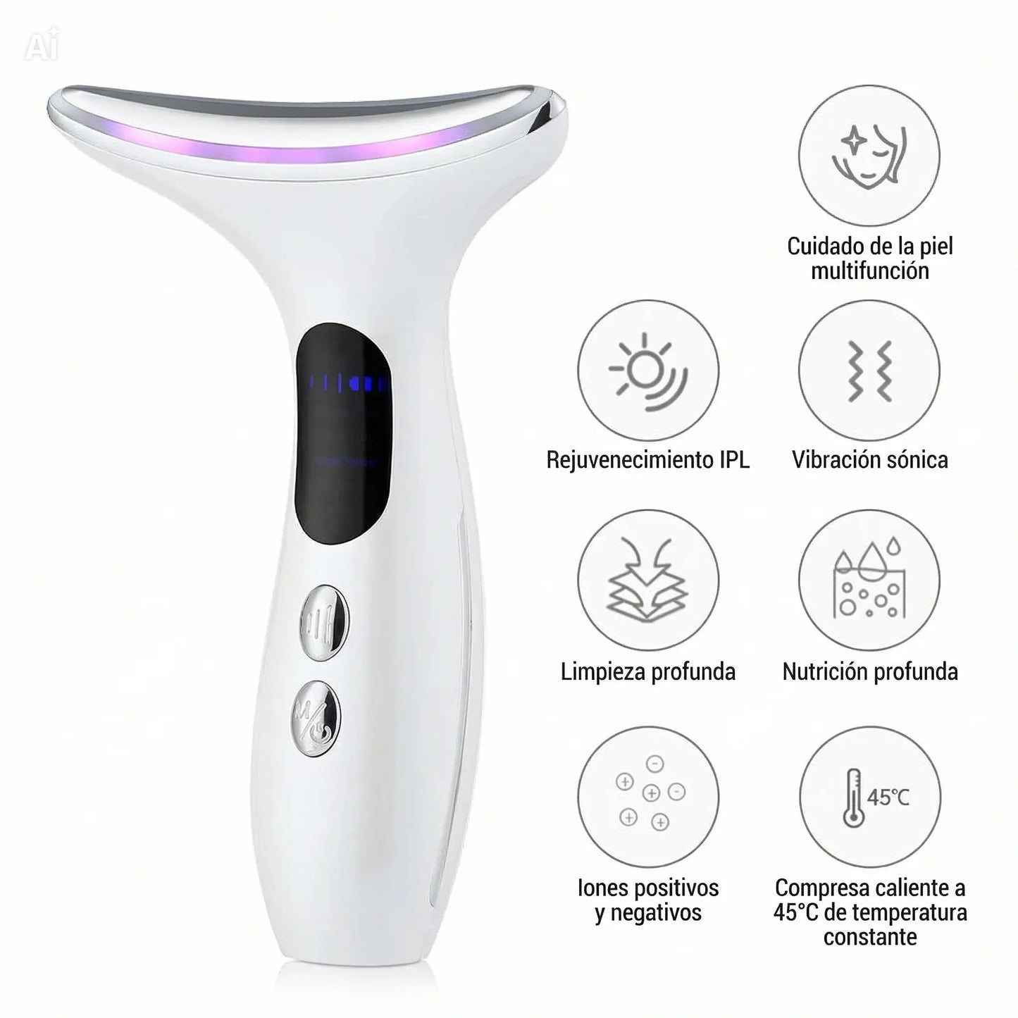 Masajeador facial de microcorrientes